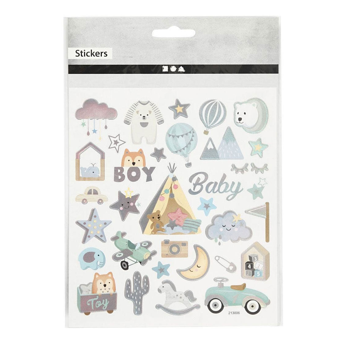 Creative company stickers baby boy, 1 sheet