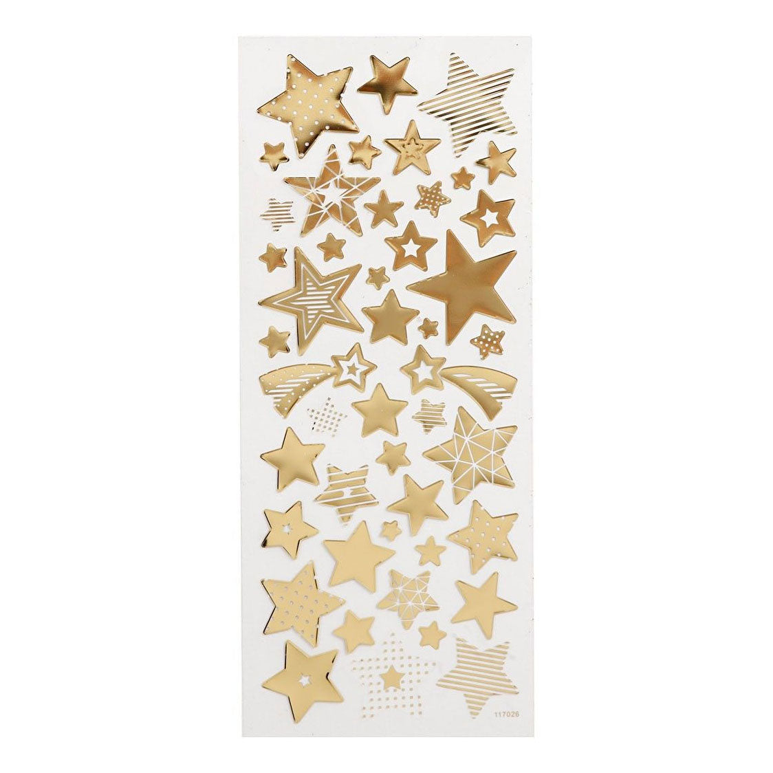 Creative bedrijfsstickers gouden sterren, 1 vel