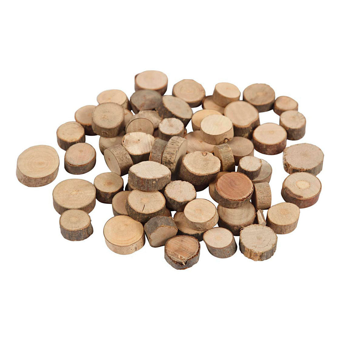 Creativ company houten schijf 10-50 mm, 25 gram