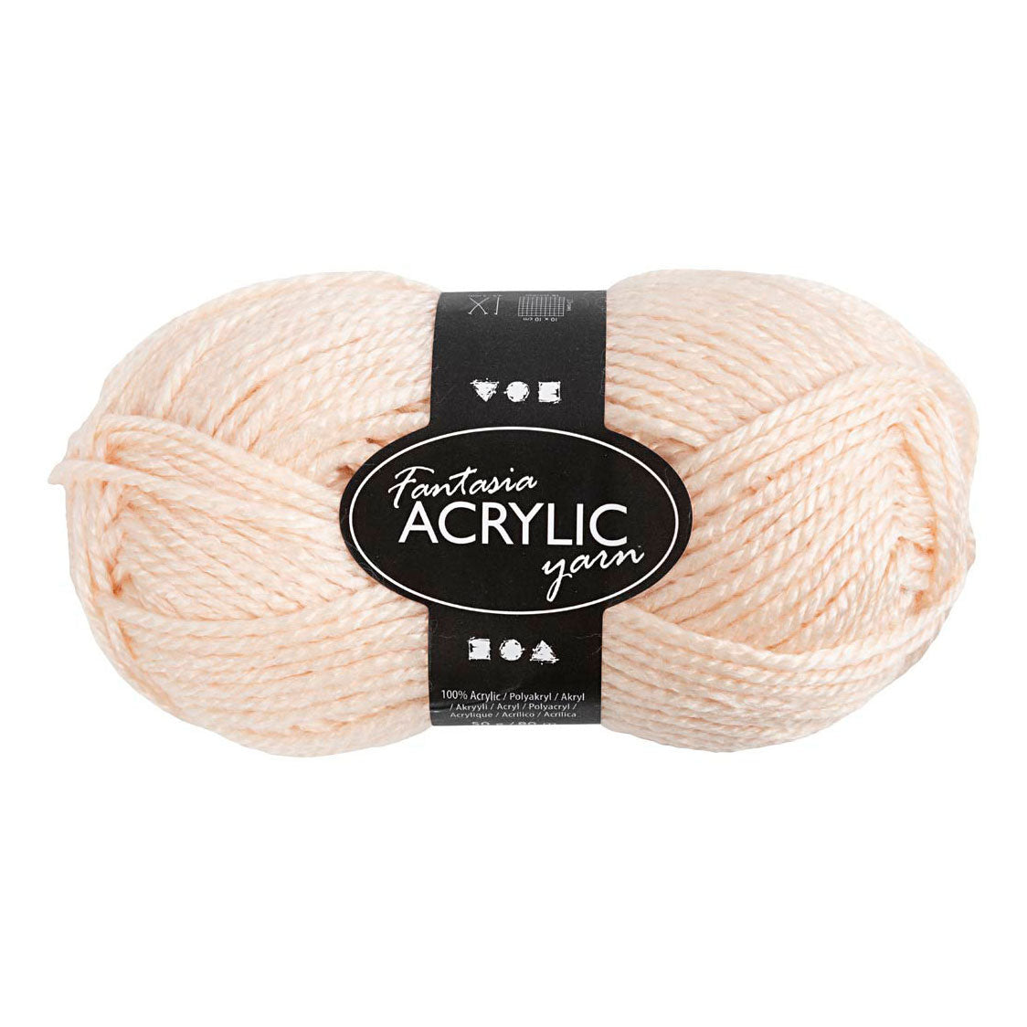 Creatief bedrijf fantasia acrylgaren lichtbeige, 80m