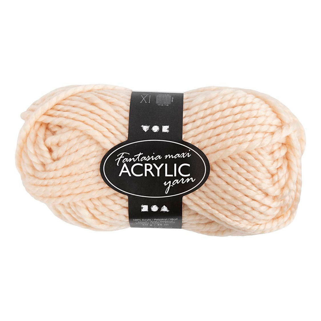 Creatief bedrijf fantasia acrylgaren lichtbeige, 35m