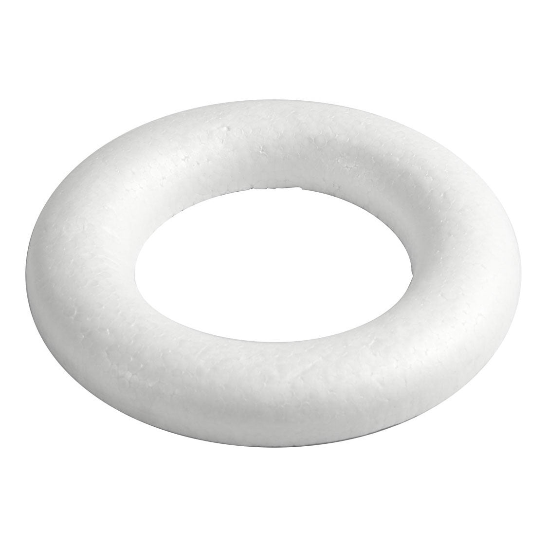 Creative company ringen met platte achterkant wit, 20cm
