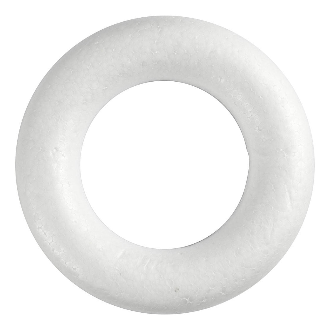 Creative company ringen met platte achterkant wit, 20cm