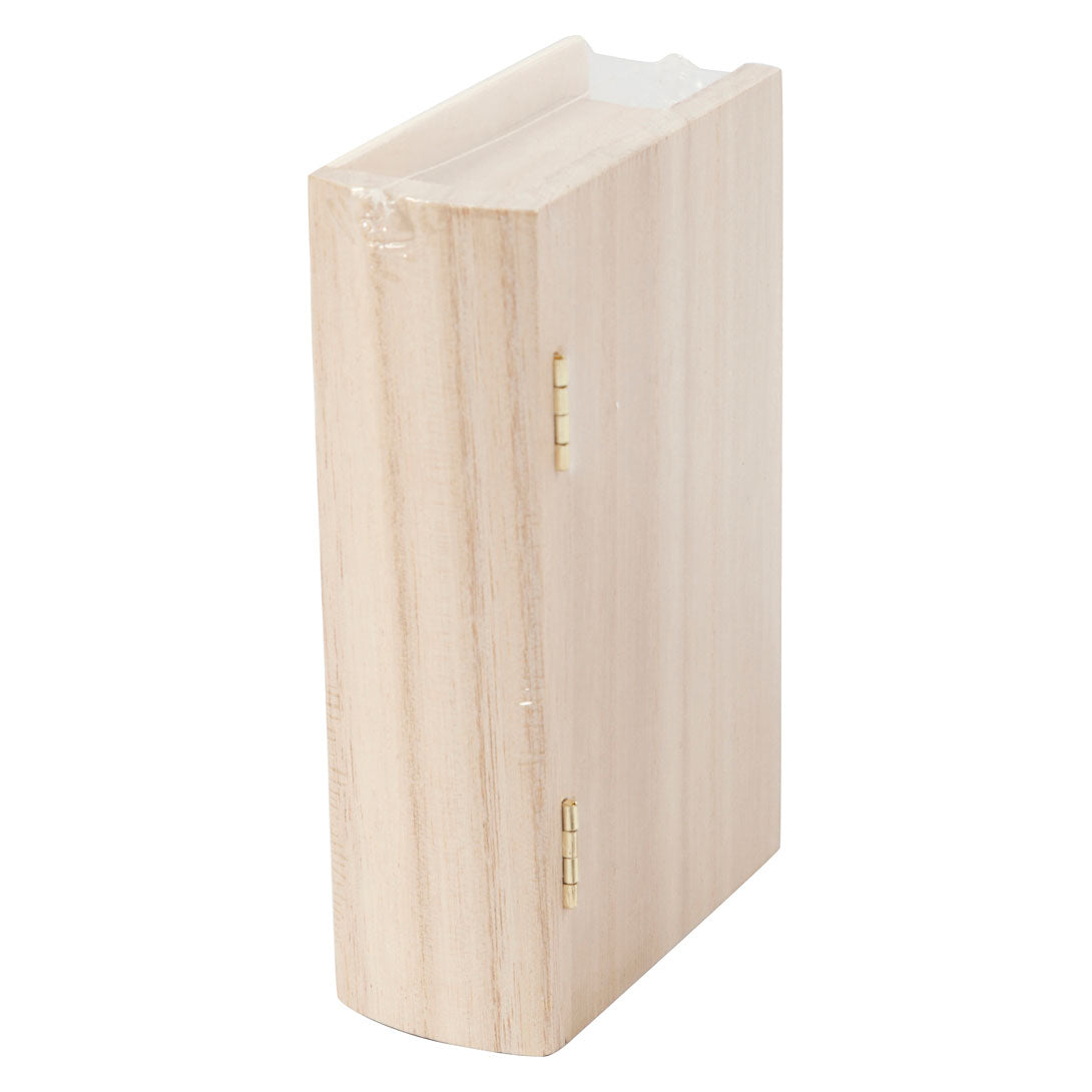 Creatief bedrijf houten boek doos, 14x9x4cm