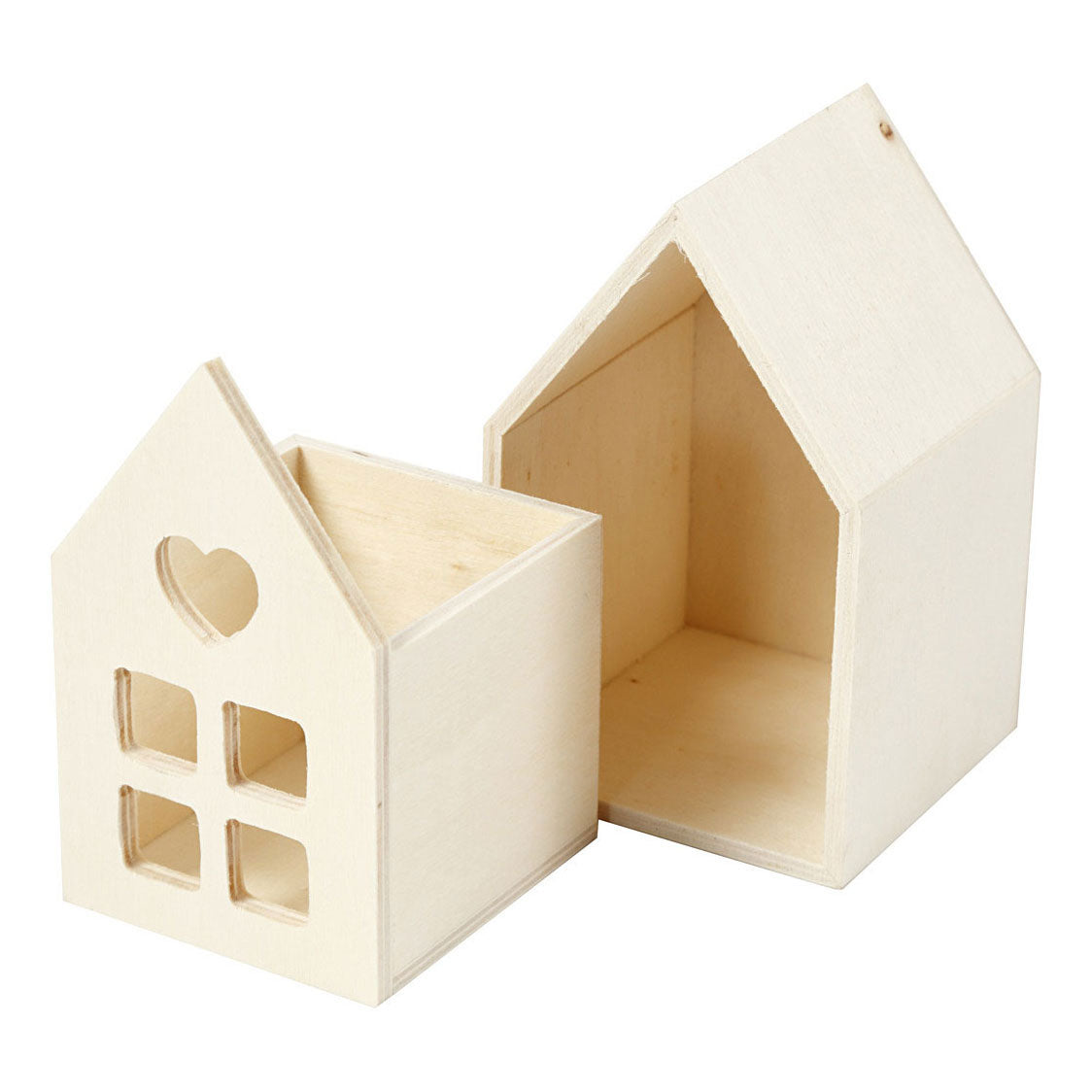 Creative company houten huis met lade, 10,8cm