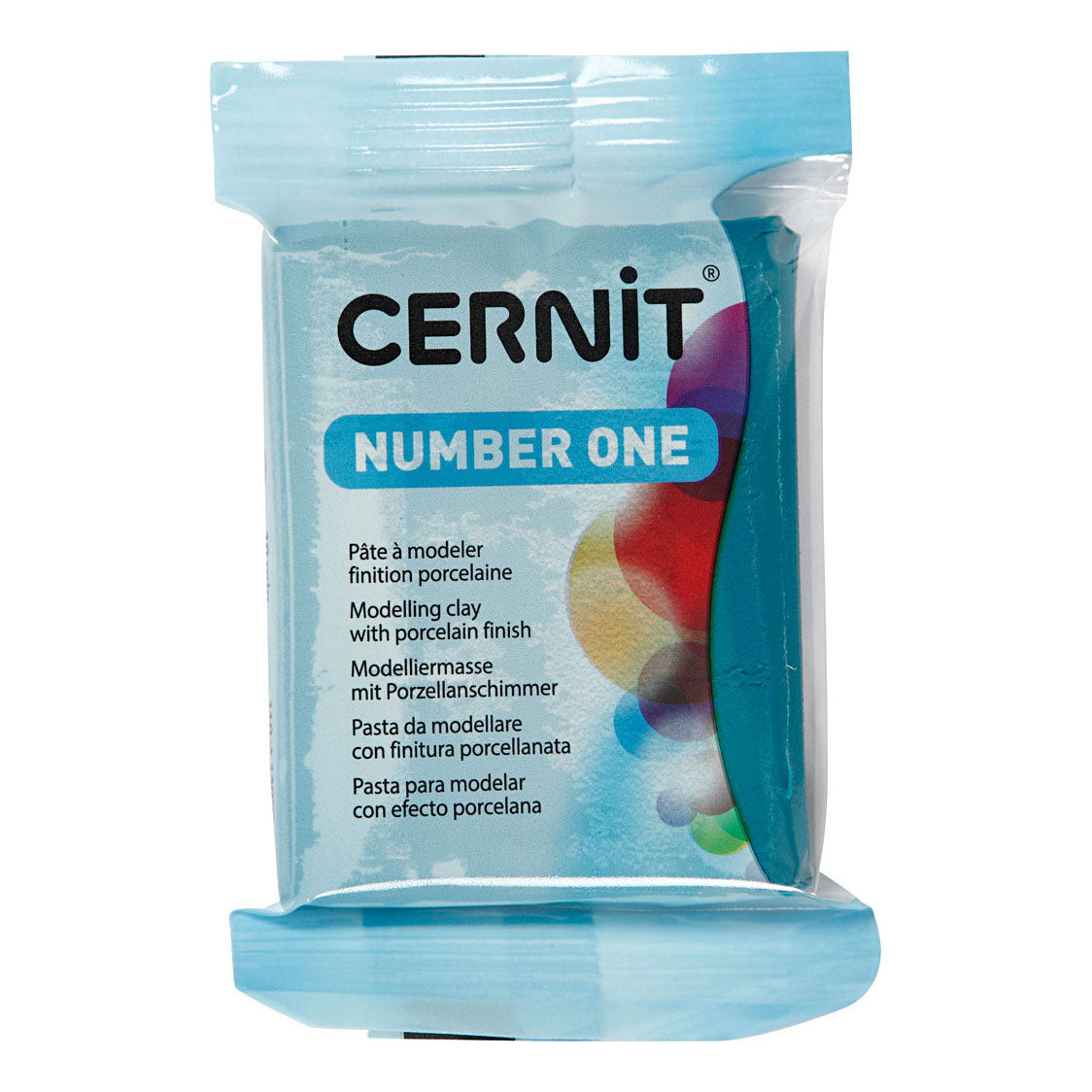 Creativ company cernit boetseerklei eend blauw, 56 gram