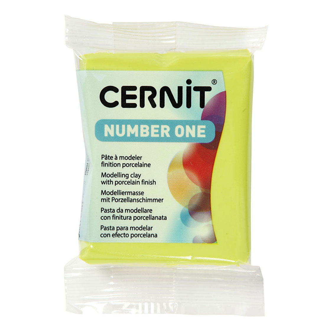 Creativ company cernit boetseerklei limoengroen, 56 gram
