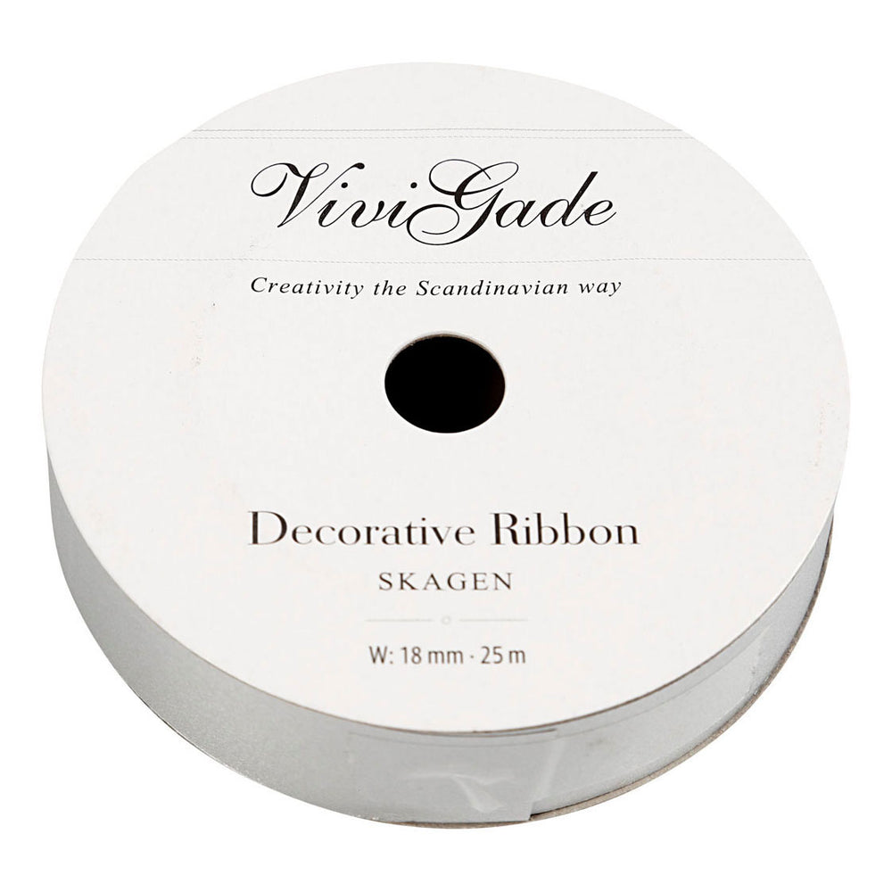 Creativ company cadeaulint mat zilver, 25m