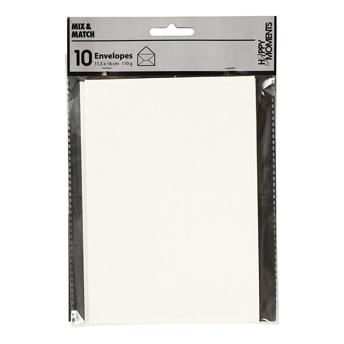 Creativ company envelop gebroken wit, 11,5x15cm, 10st.