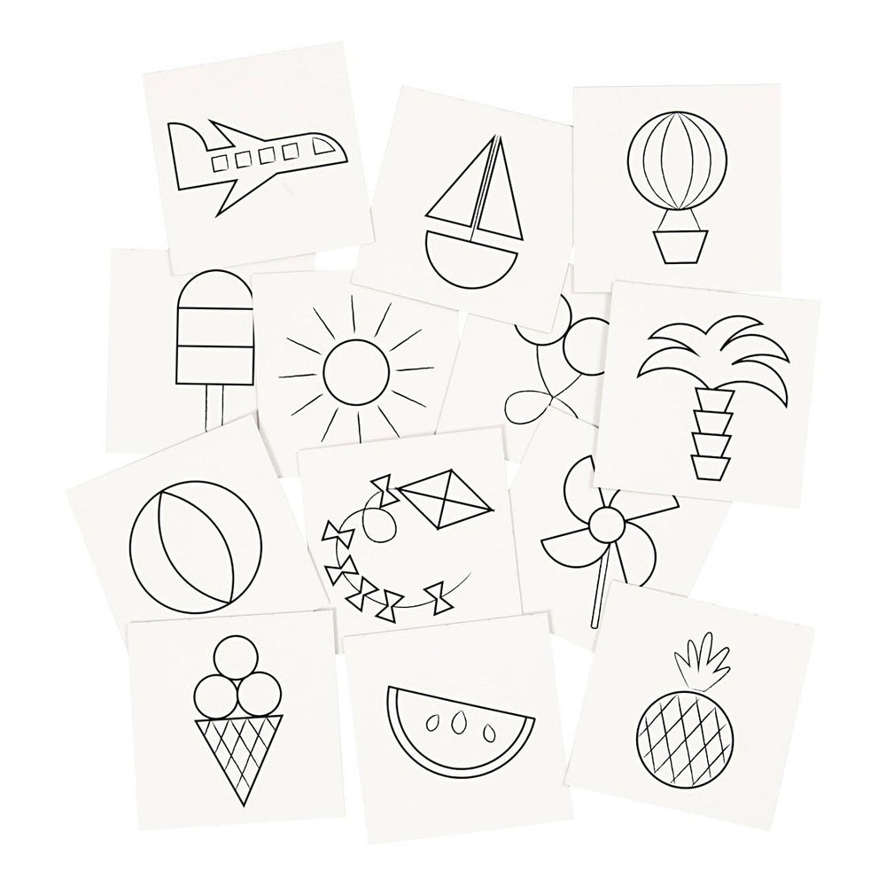 Creativ company memo kaarten wit, 13 ouders