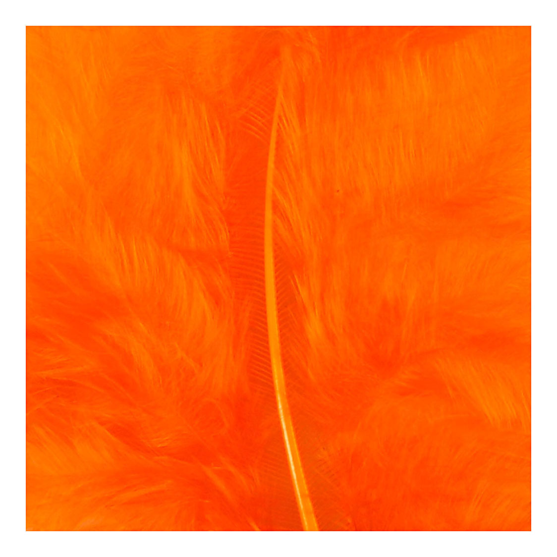 Creatief bedrijf dons oranje 5-12 cm, 15st.