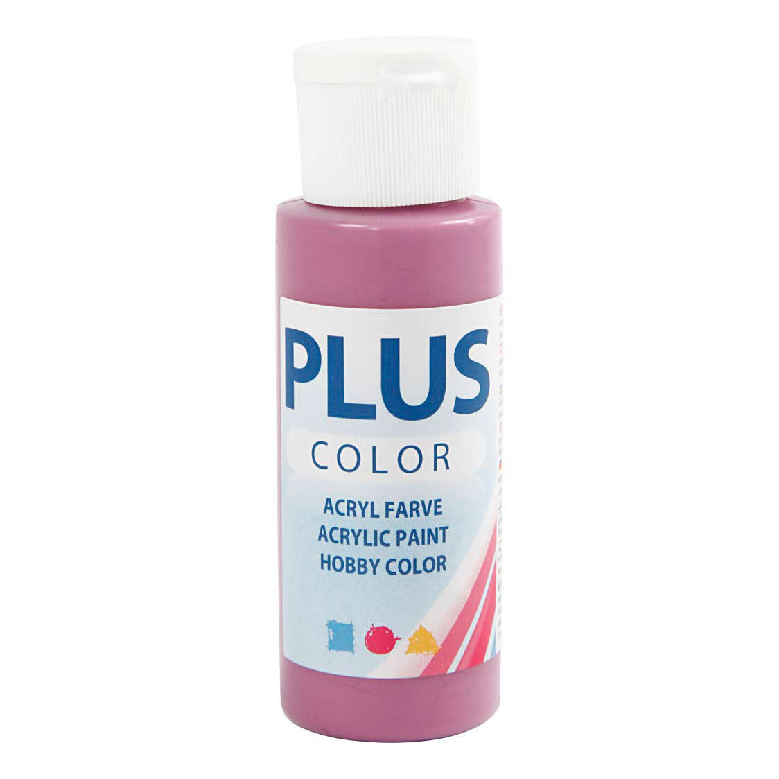 Creativ company plus color acrylverf rood pruim, 60ml