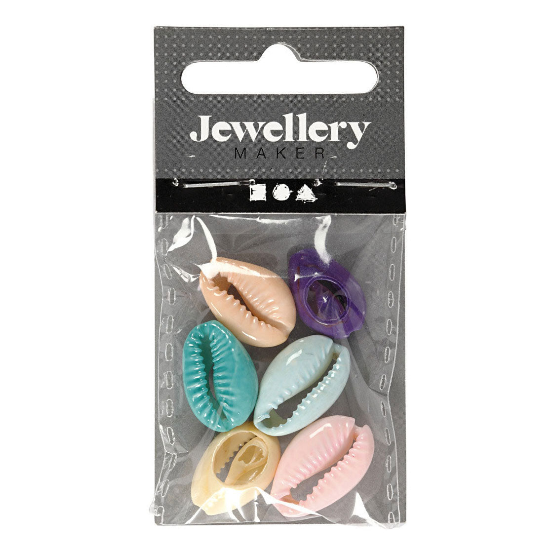 Creatief bedrijf schelpen kleur, 6st.