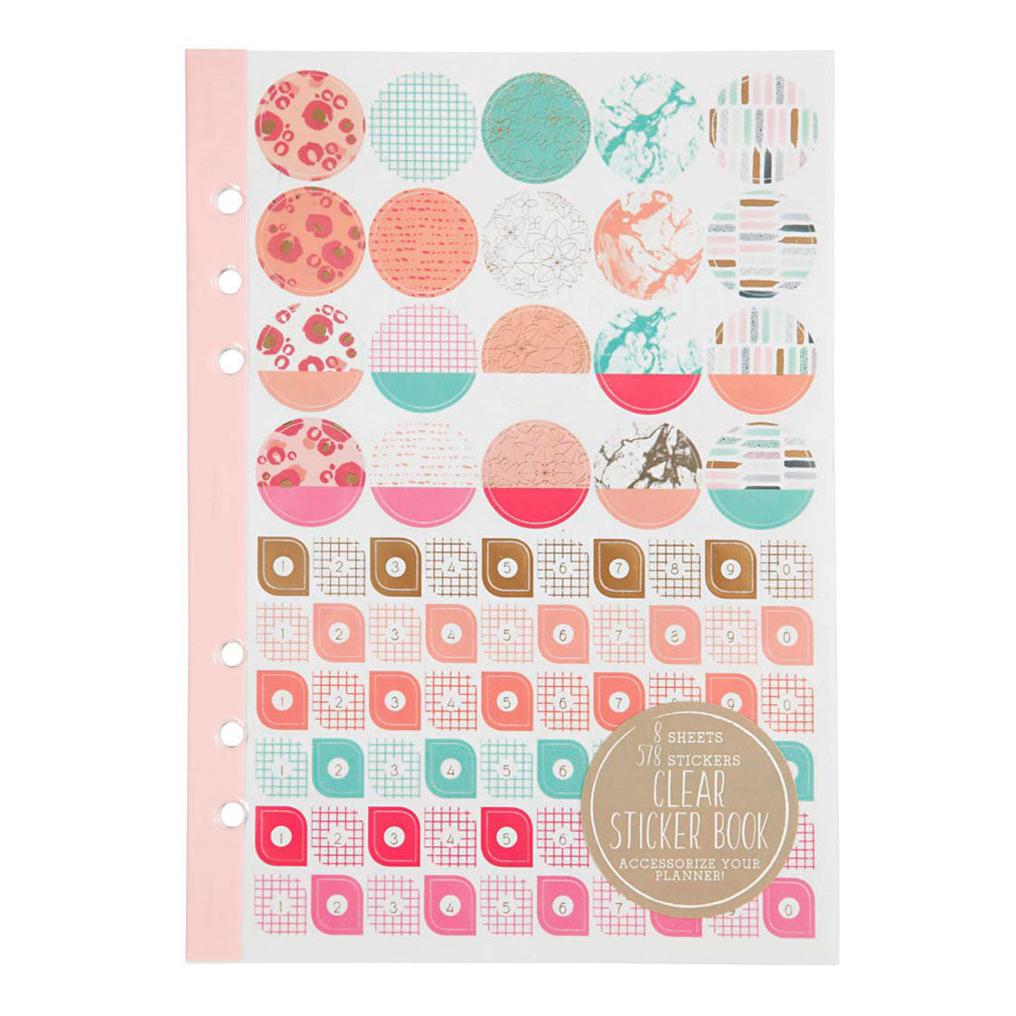 Creatief bedrijfsstickerboek aquarel a5 voor planner, 578st.