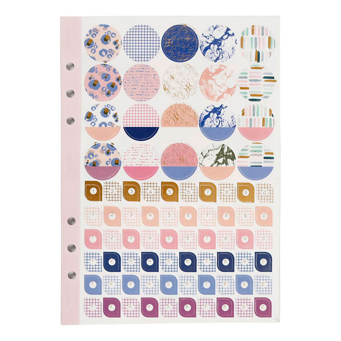 Creativ bedrijfsstickerboek bloemen a5 voor planner, 578st.