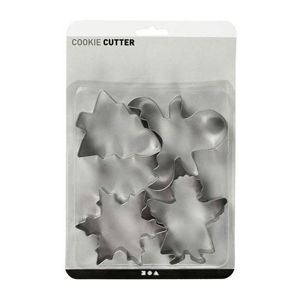 Creativ Company Uitsteekvormen kerstboom engel rendier sneeuwvlok H: 8 cm 4 stuks 1 doos