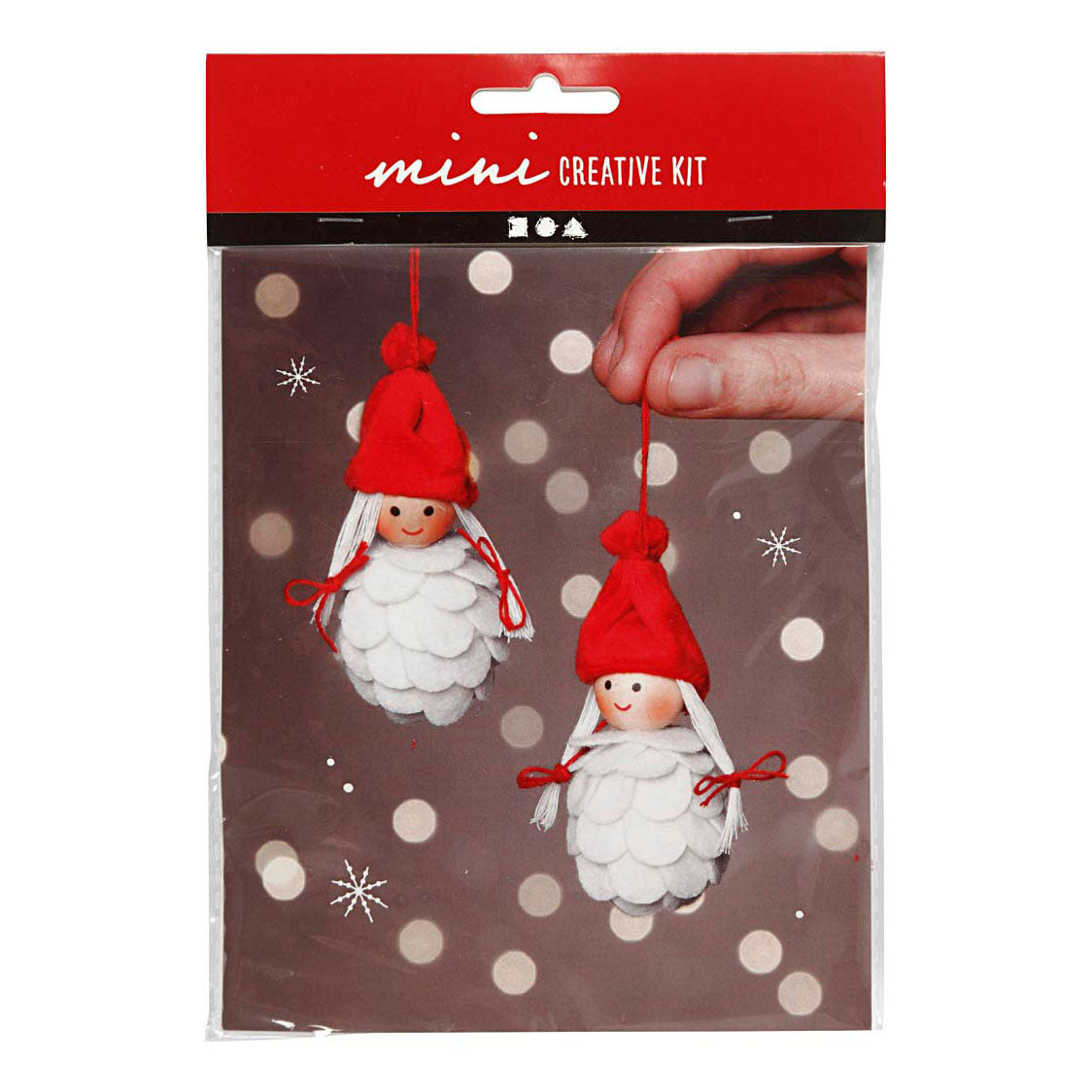 Creativ company creative mini kit kerstelven hangers maken