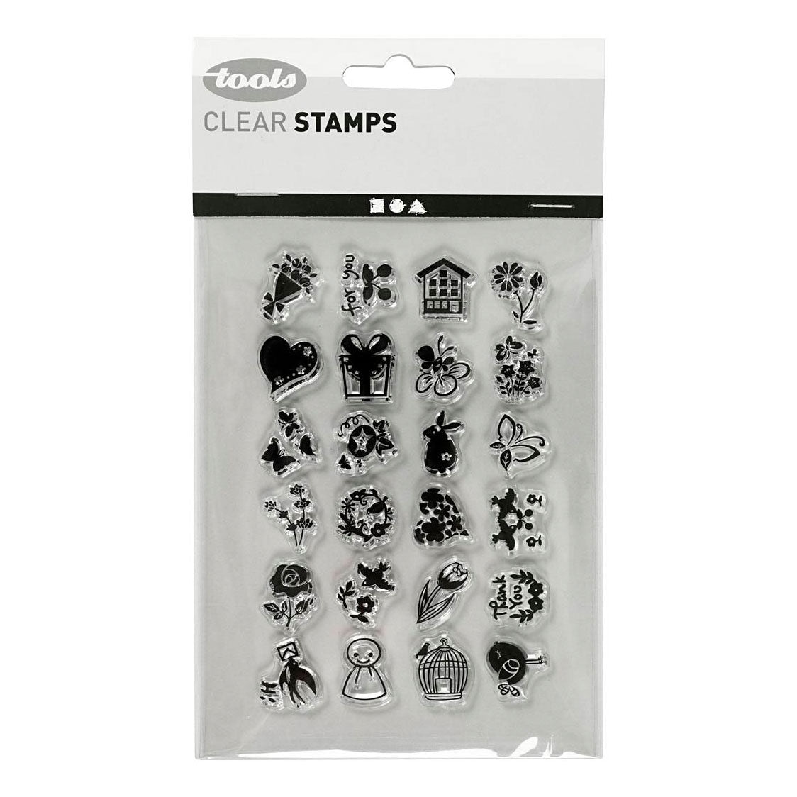 Creativ company siliconen stempels kleine lieve groetjes, 1 vel