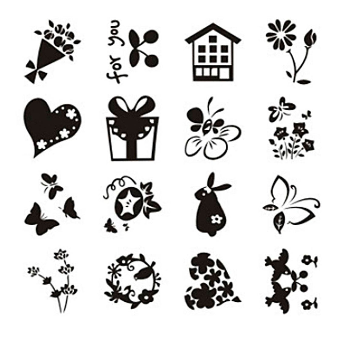Creativ company siliconen stempels kleine lieve groetjes, 1 vel
