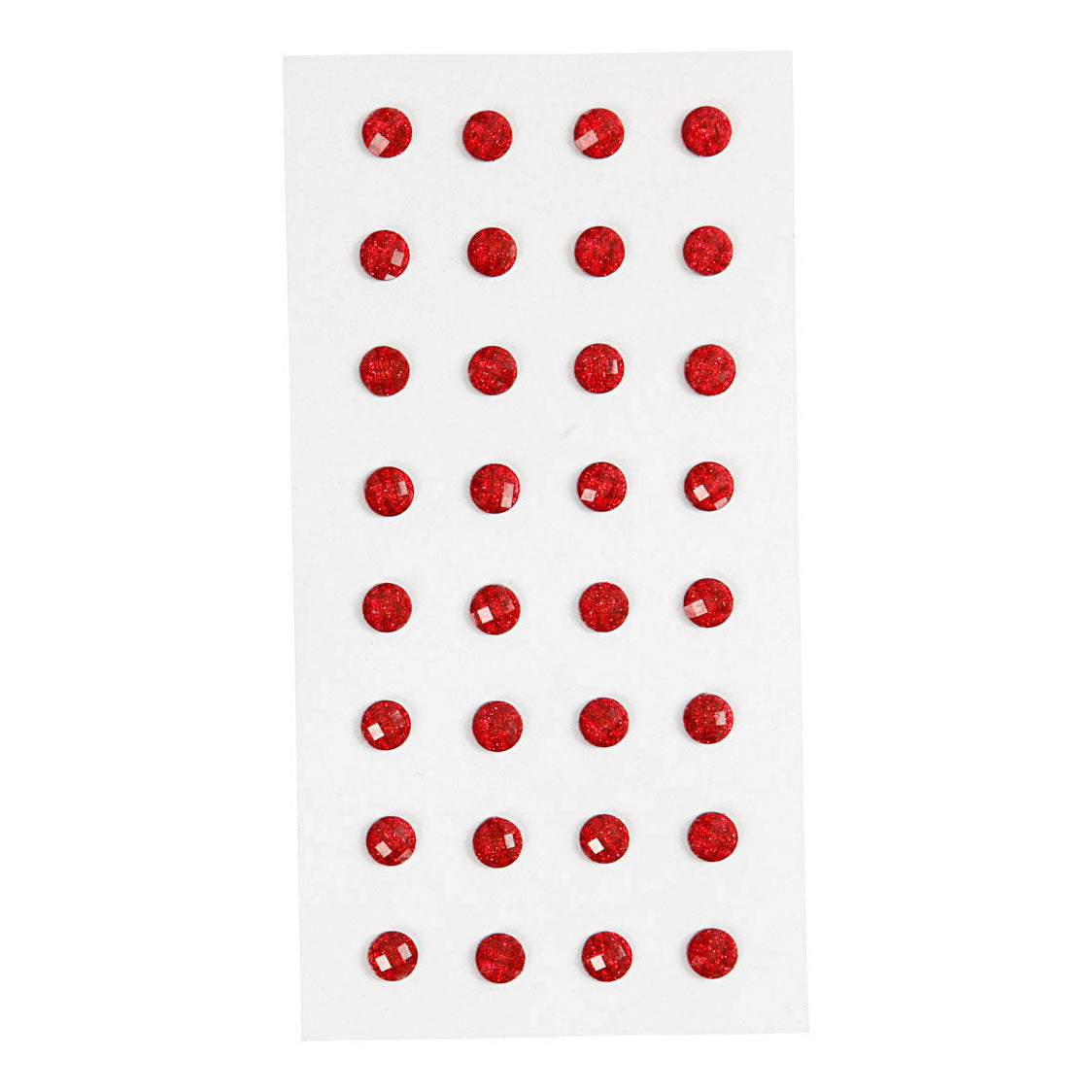 Creatief bedrijf strasstenen rood, 32st.