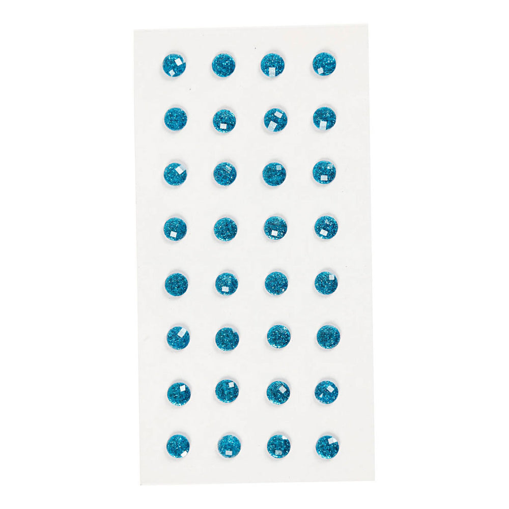Creatief bedrijf strasstenen blauw, 32st.