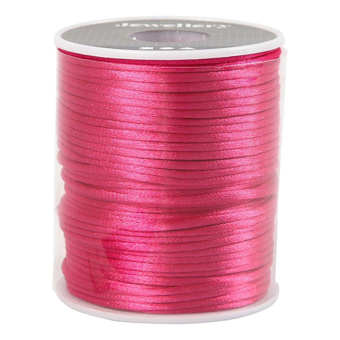 Creatief bedrijf satijnkoord roze, 50m
