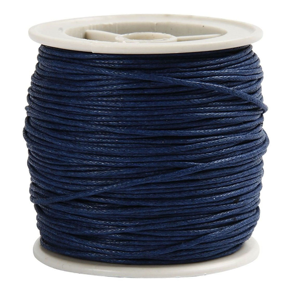 Creativ Company Katoenkoord dikte 1 mm gevernist blauw 40 m 1 rol