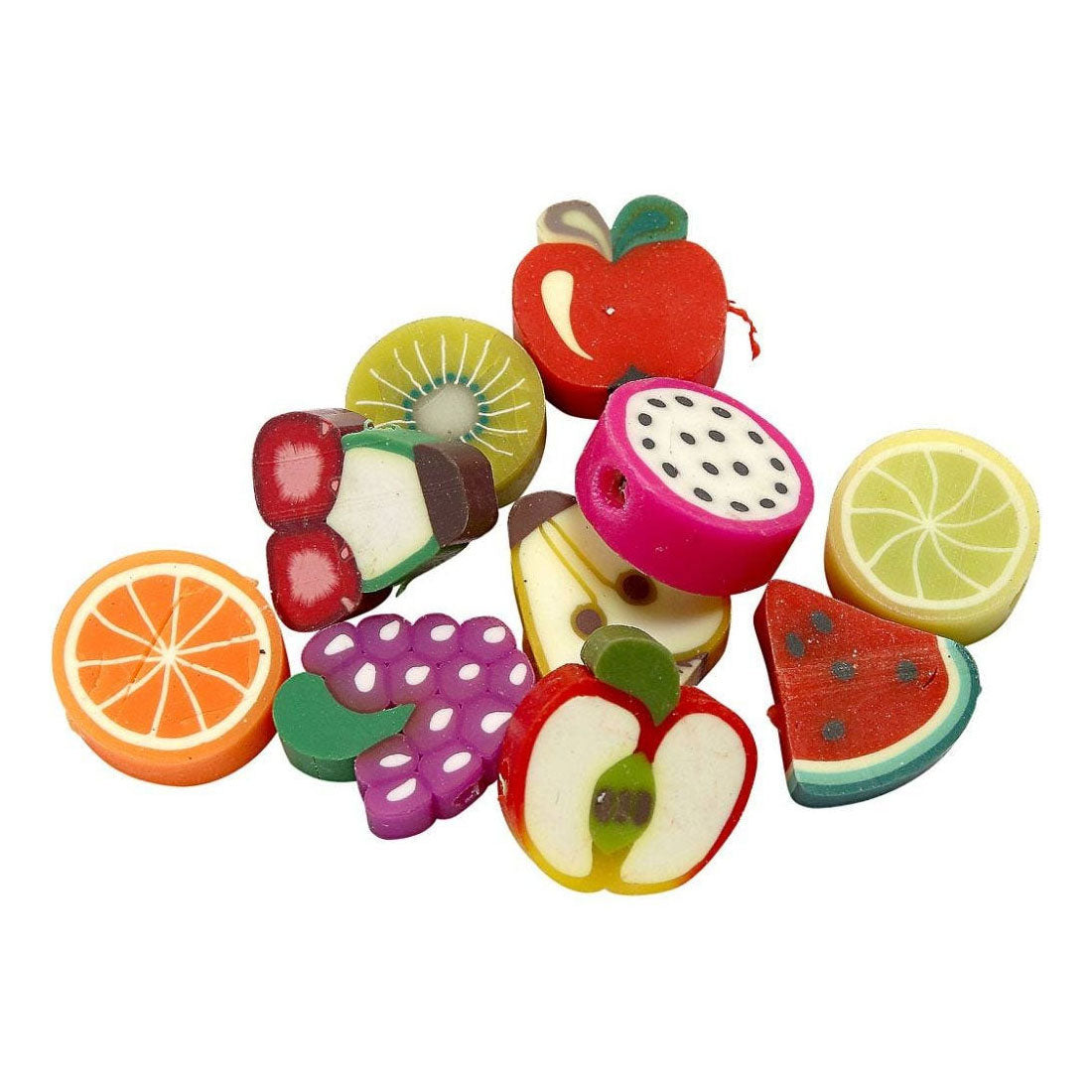 Creatief bedrijf figuurkralen fruit, 60st.