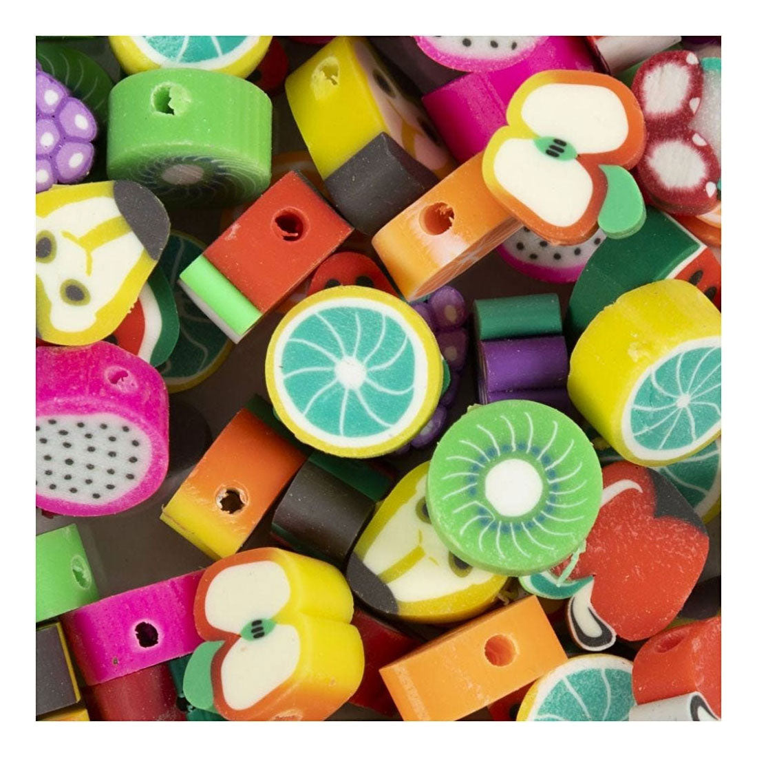 Creatief bedrijf figuurkralen fruit, 60st.