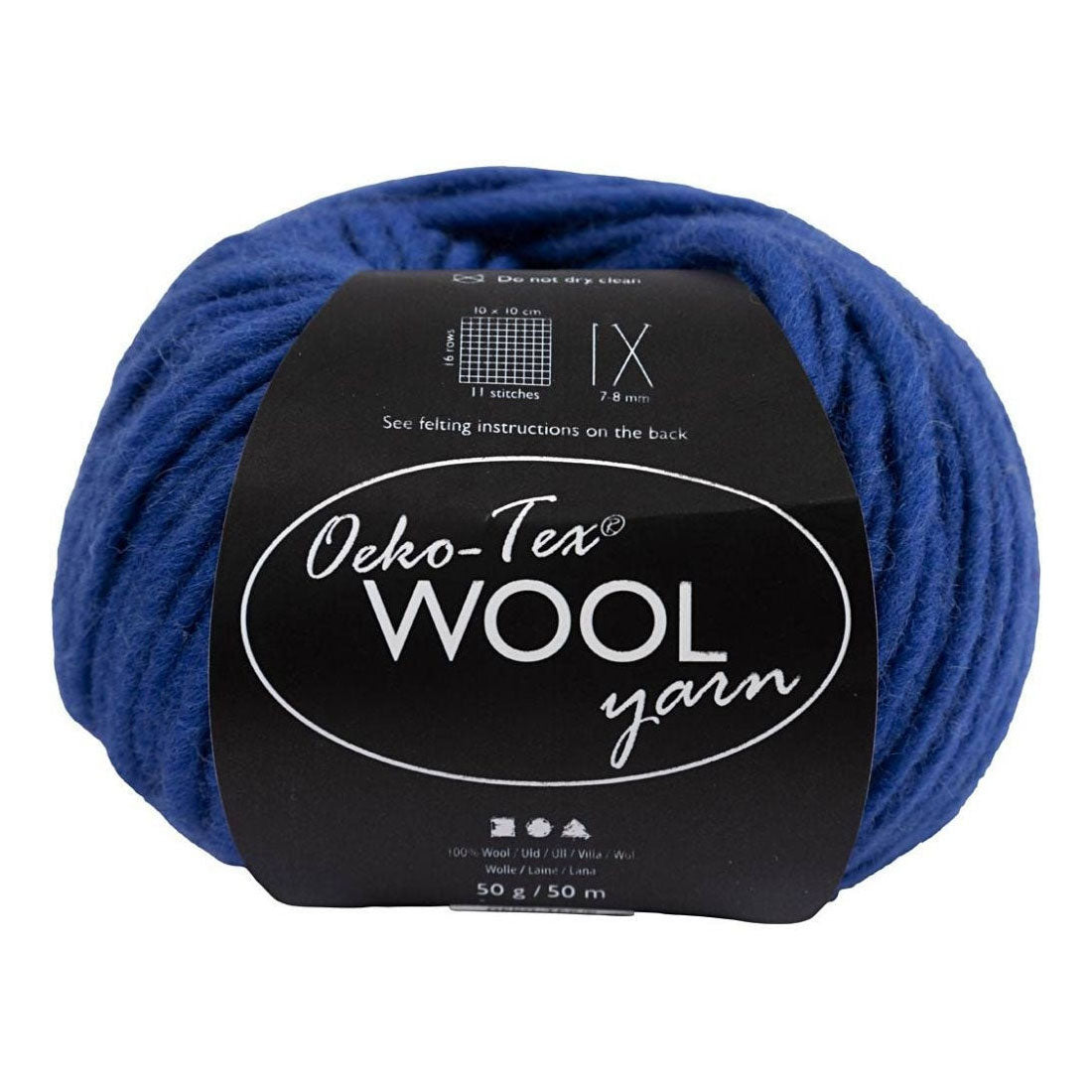 Creatief bedrijf wolgaren blauw, 50m