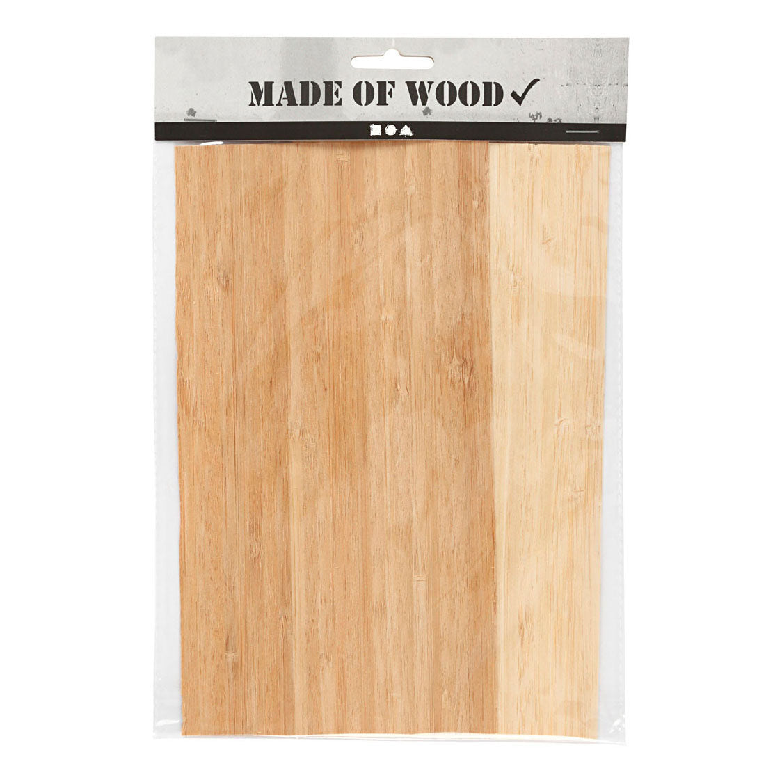 Creativ Company Bamboe fineer vel 12x22 cm dikte 0 75 mm 2 vellen 1 doos