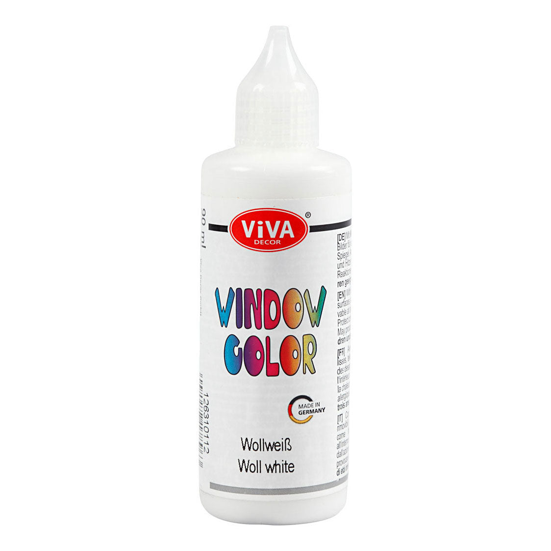 Raamkleursticker en Glasverf - Wit, 90ml