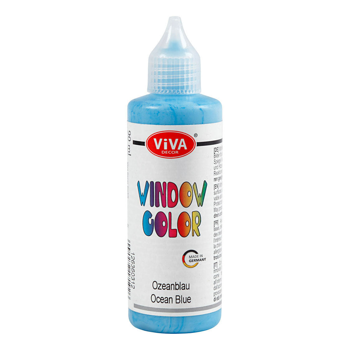 Creativ company raamkleursticker en glasverf - lichtblauw, 90ml