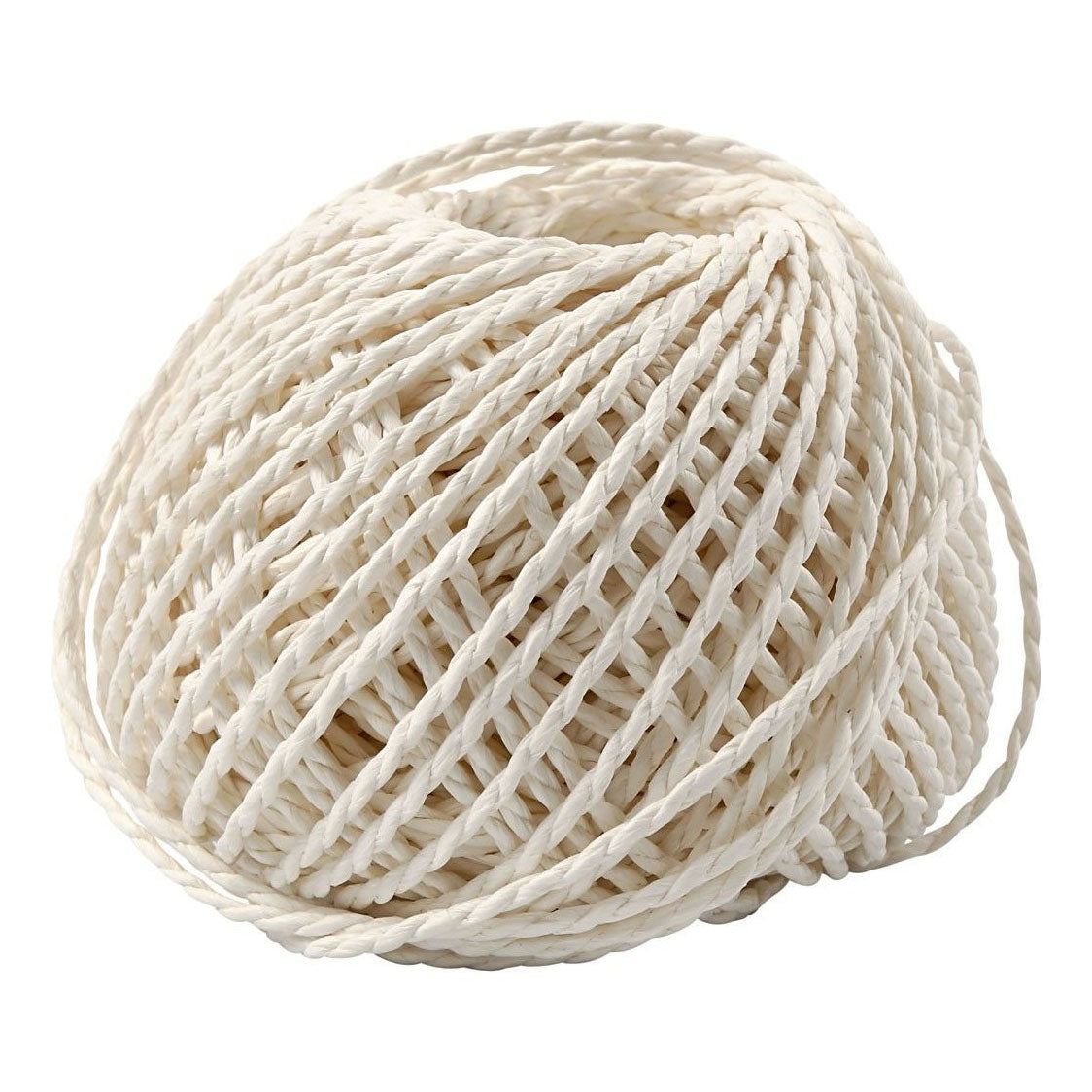 Creativ Company Papier garen dikte 2,5 3 mm wit 150 g 40 m 1 bol