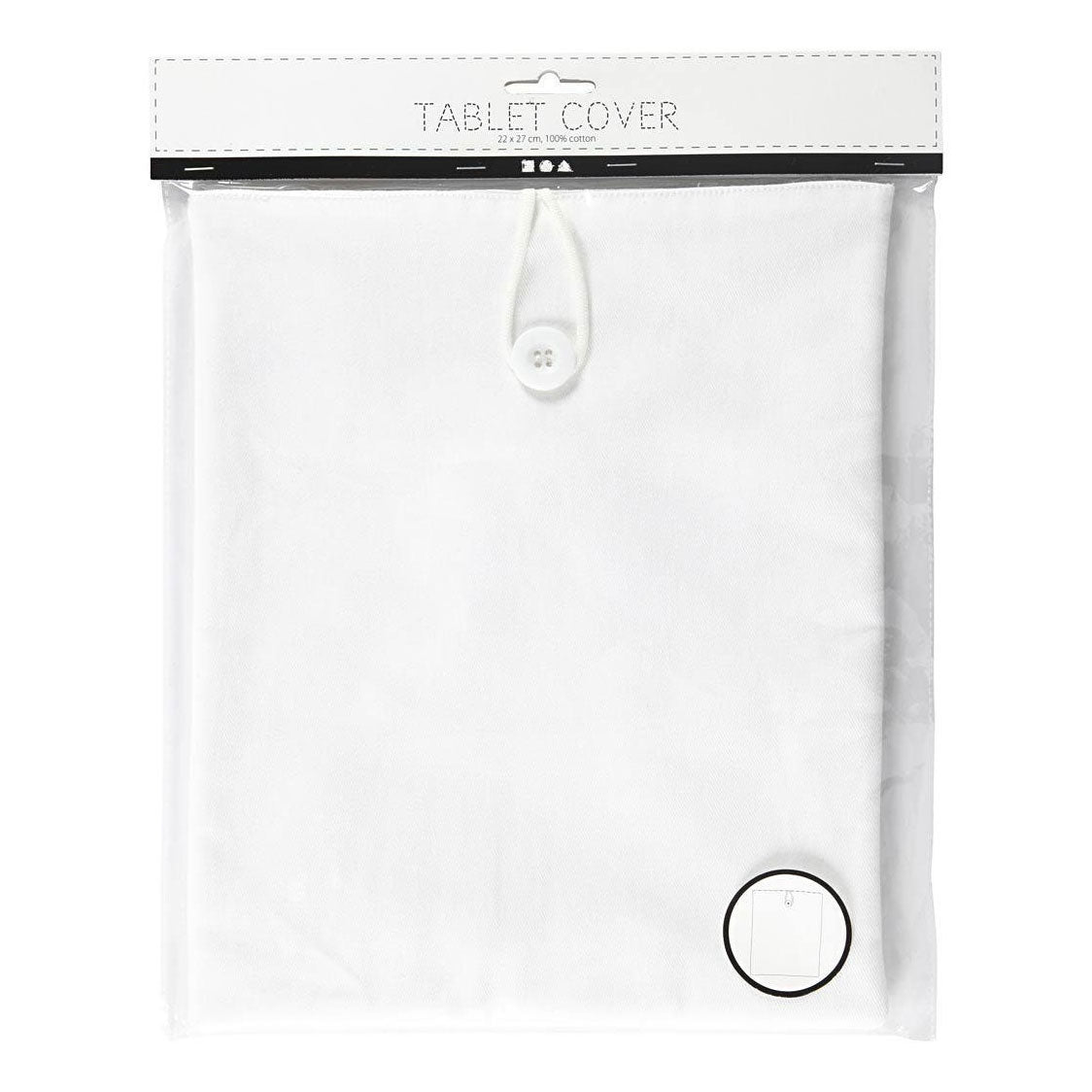 Creative company tablet sleeve white, 22x27cm