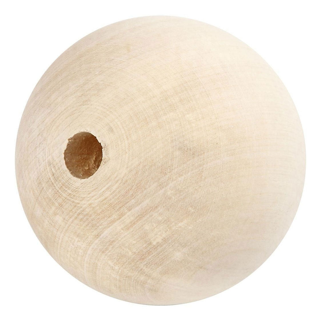 Creativ company houten kraal 80 mm gatgrootte 12mm