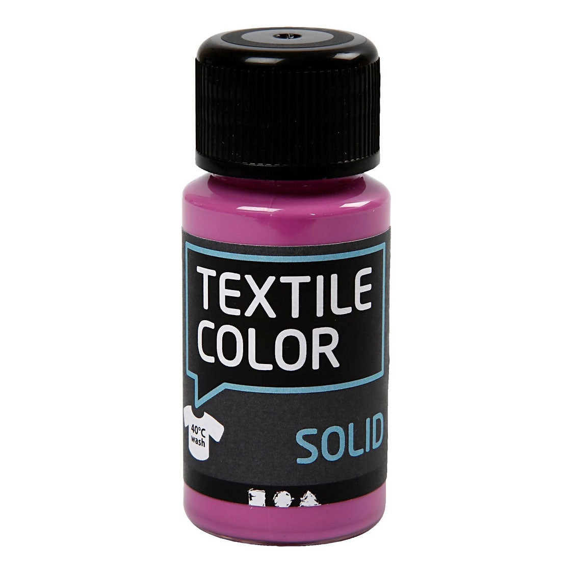 Creativ company textielkleur dekkende textielverf - fuchsia, 50ml