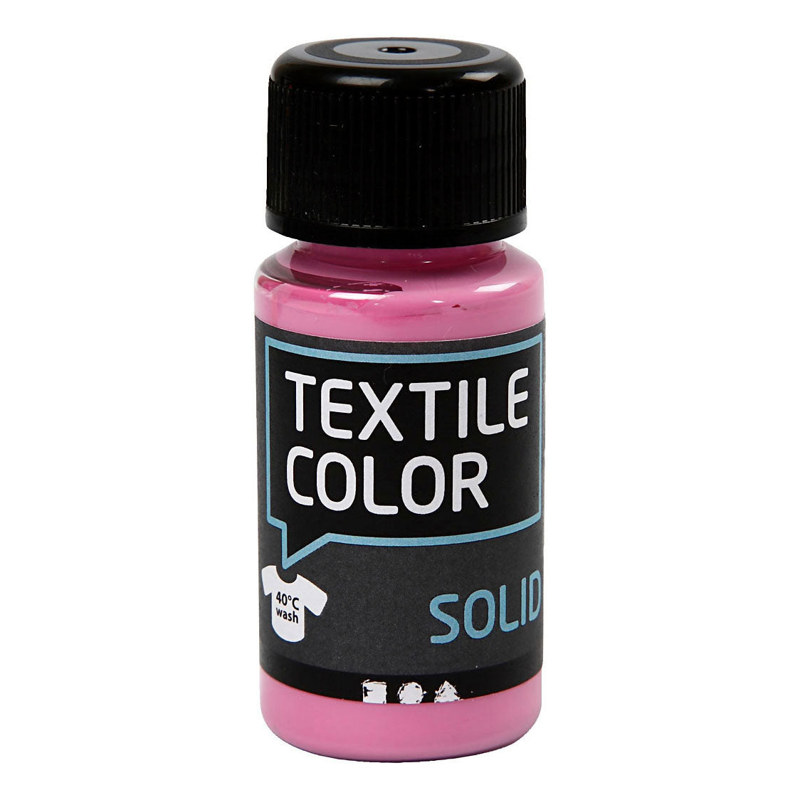 Creativ company textielkleur dekkende textielverf - roze, 50ml