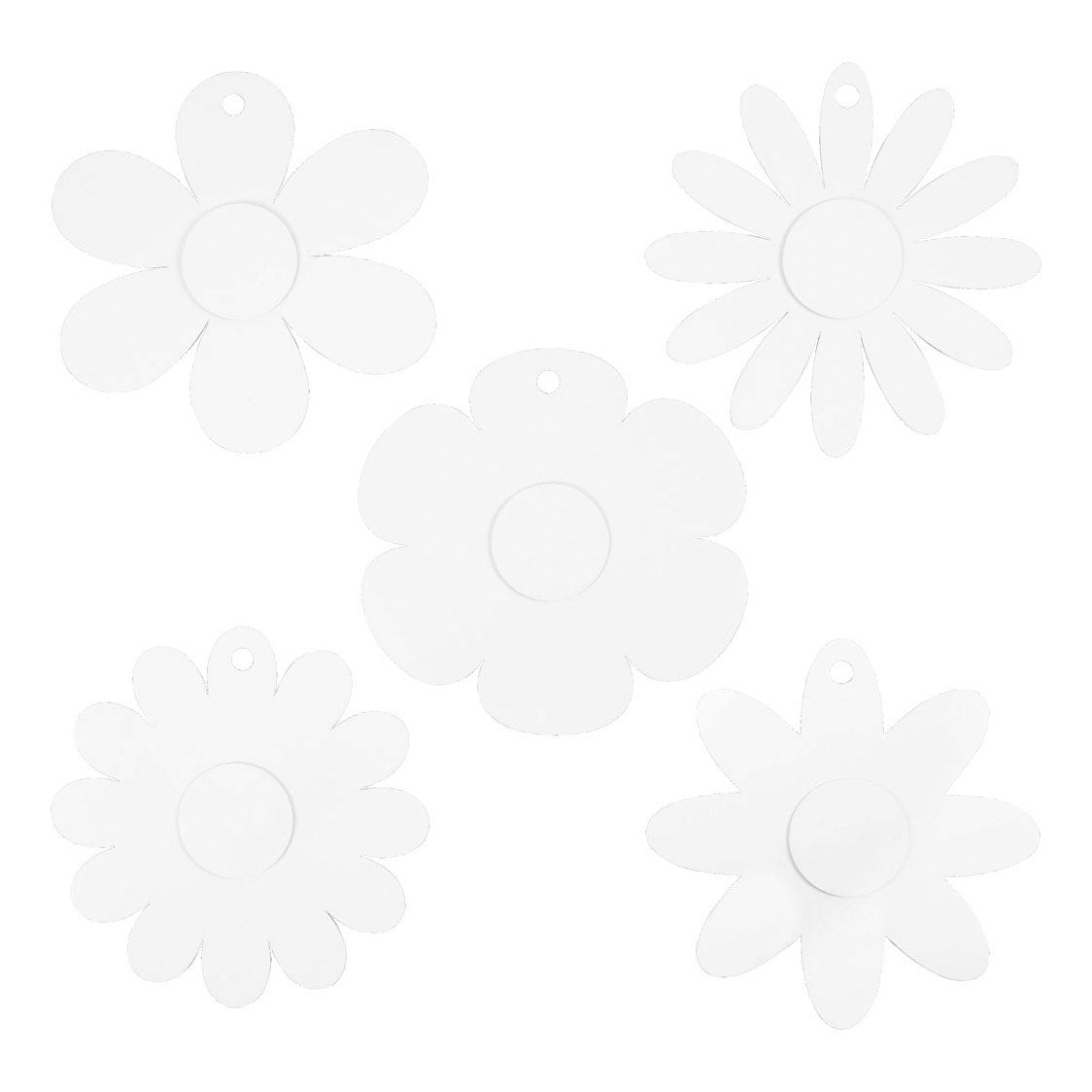Creativ Company Bloemen Ø 20 cm 400 g wit 5x3 stuks 1 doos