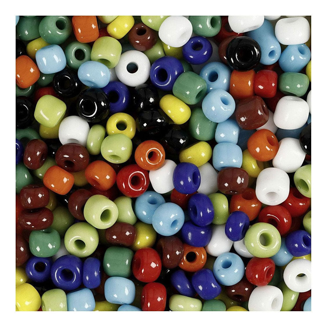 Creativ Company rocaille beads, assorted colours, 130 grams