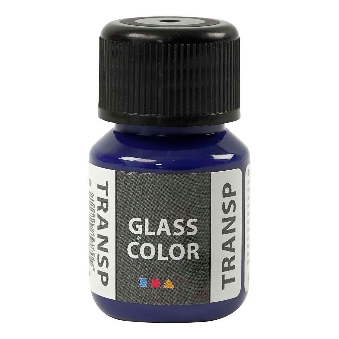 Creativ company glas kleur transparante verf - briljant blauw, 30ml