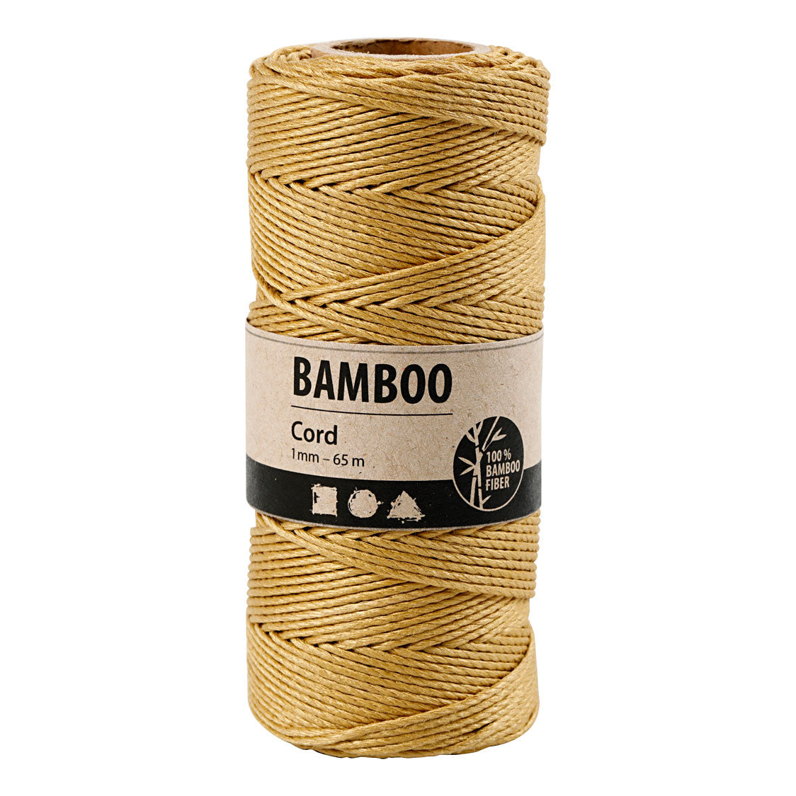 Creative company bamboekoord goud, 65m