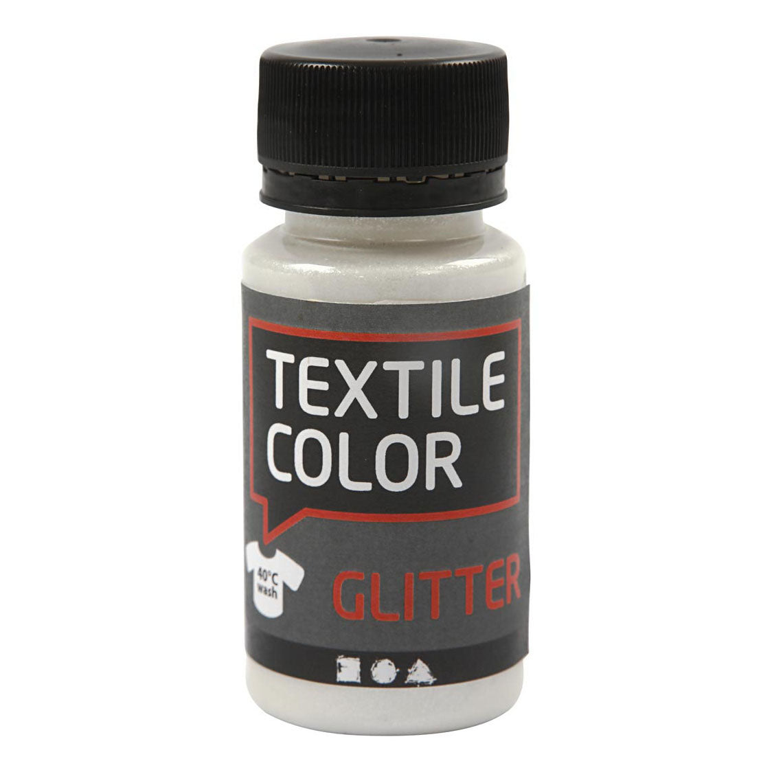Creativ Company textile paint transparent glitter for textile paint, 50ml