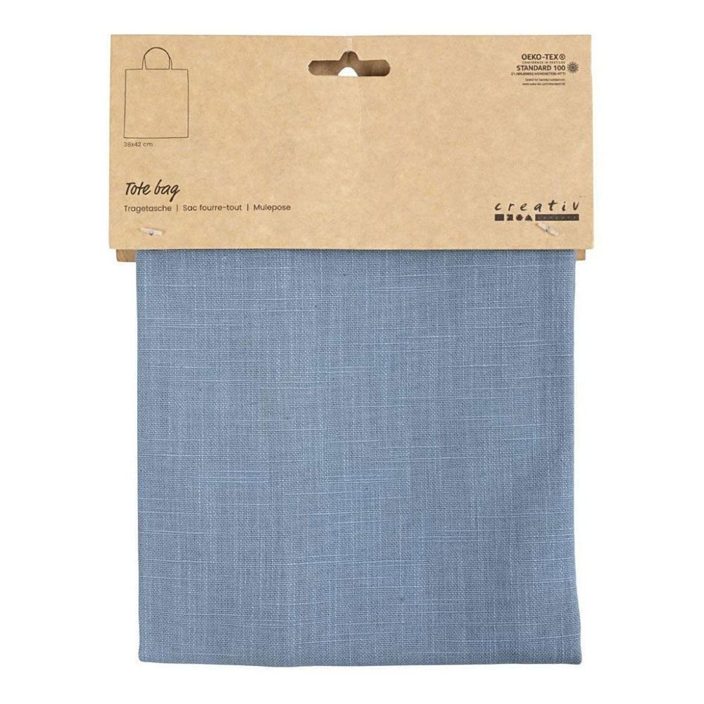 Creativ company draagtas duif blauw, 38x42cm