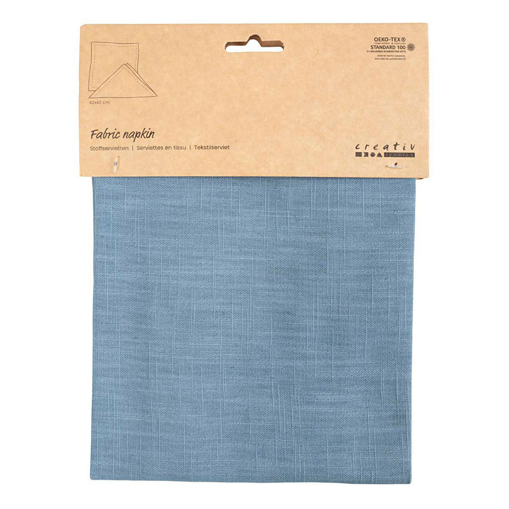 Creativ company stoffen servet duifblauw, 42x42cm