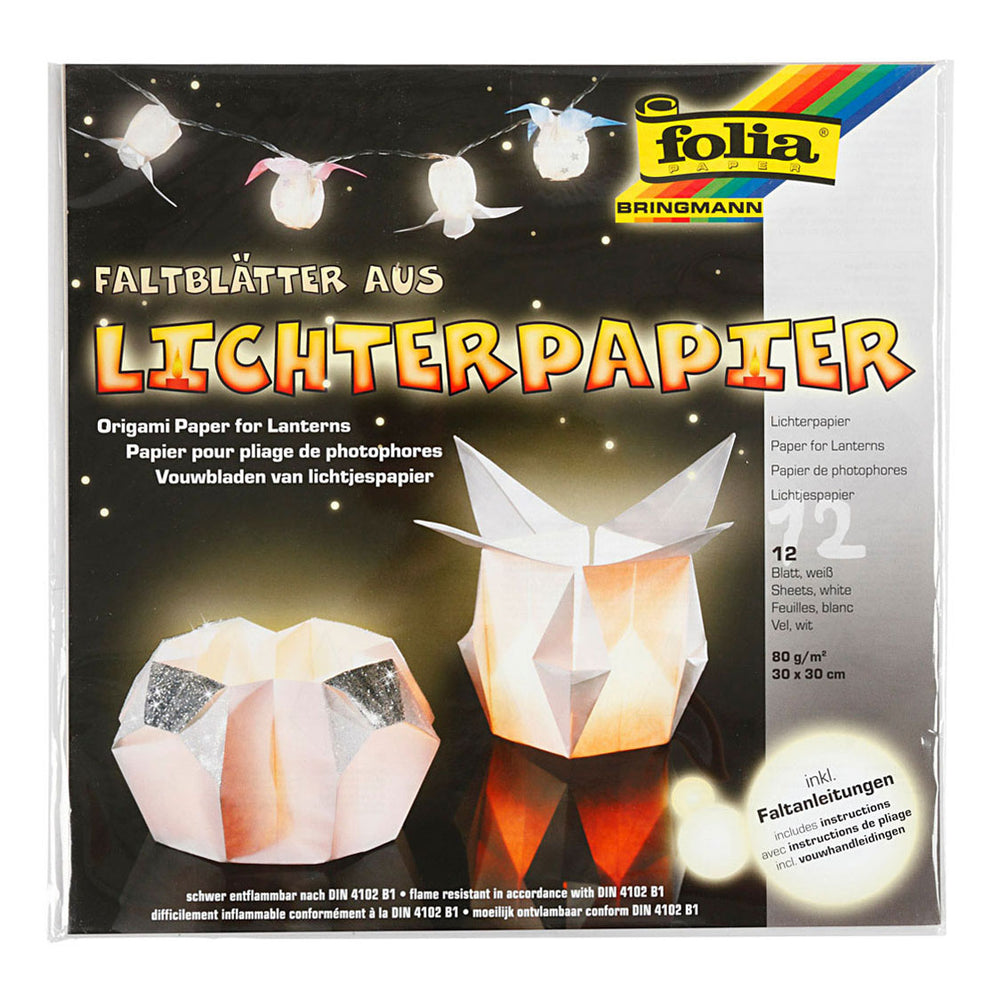 Creative company lantaarnpapier wit, 30x30cm