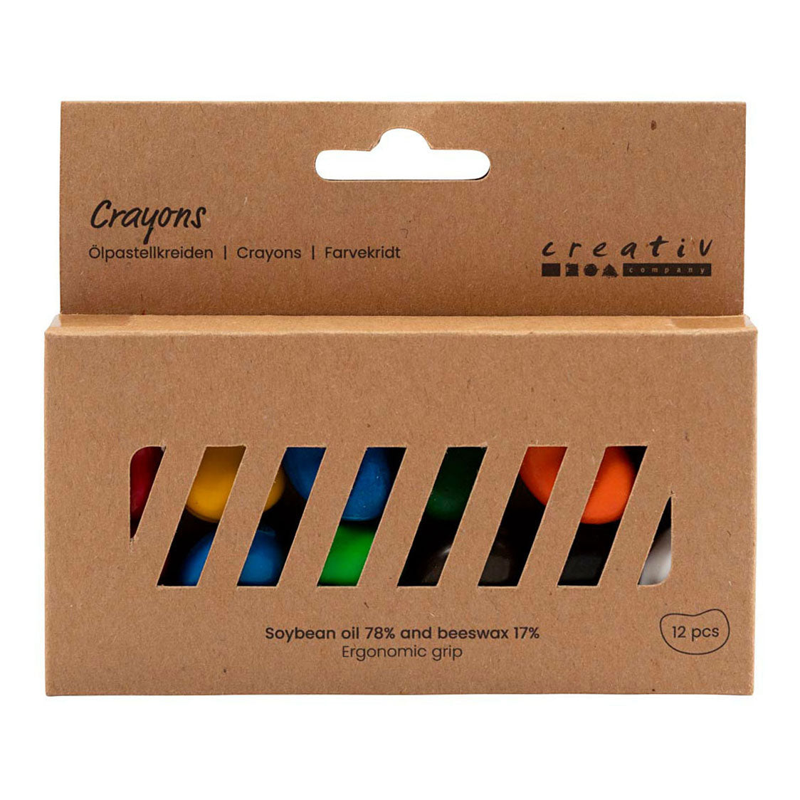 Creativ Company chalk beans in assorted colours, 12 pcs.