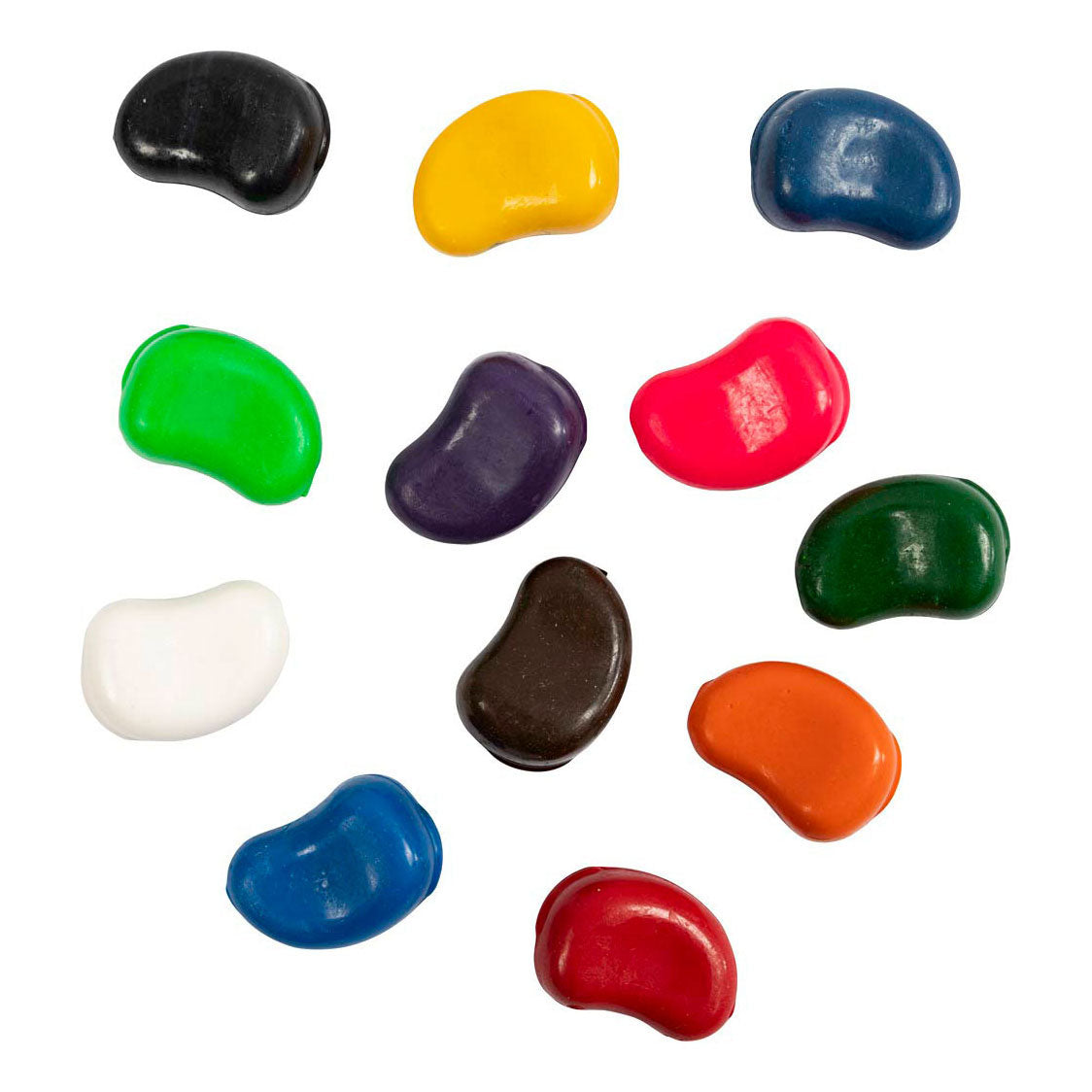 Creativ Company chalk beans in assorted colours, 12 pcs.