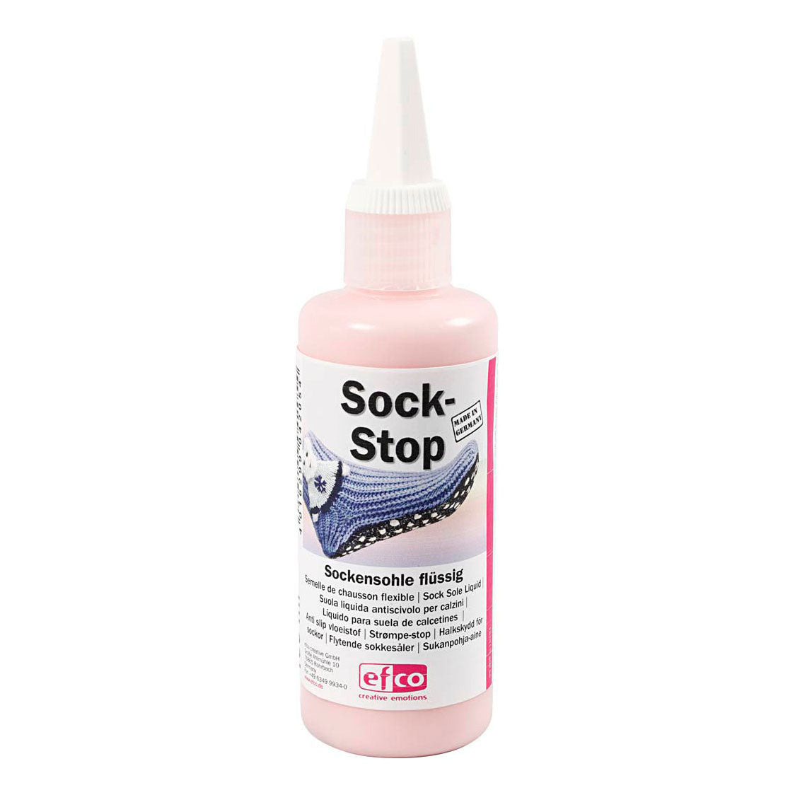 Creativ company sok-stop antislip lichtrood, 100ml