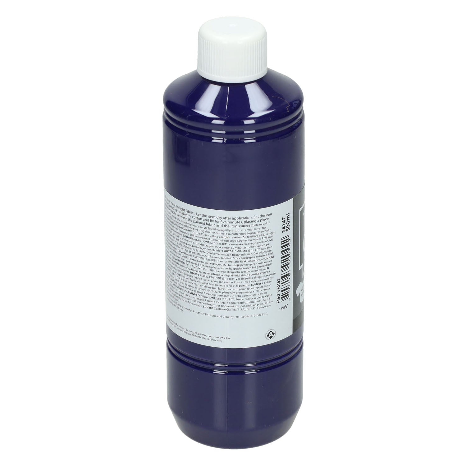 Creativ company textielkleur semi-dekkende textielverf - rood paars, 500ml